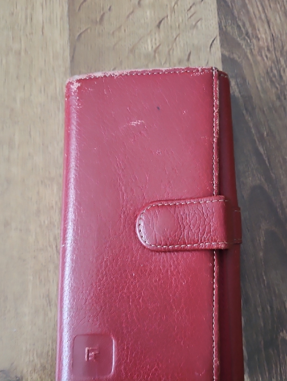 Wilsons Leather Red Leather Clutch Wallet